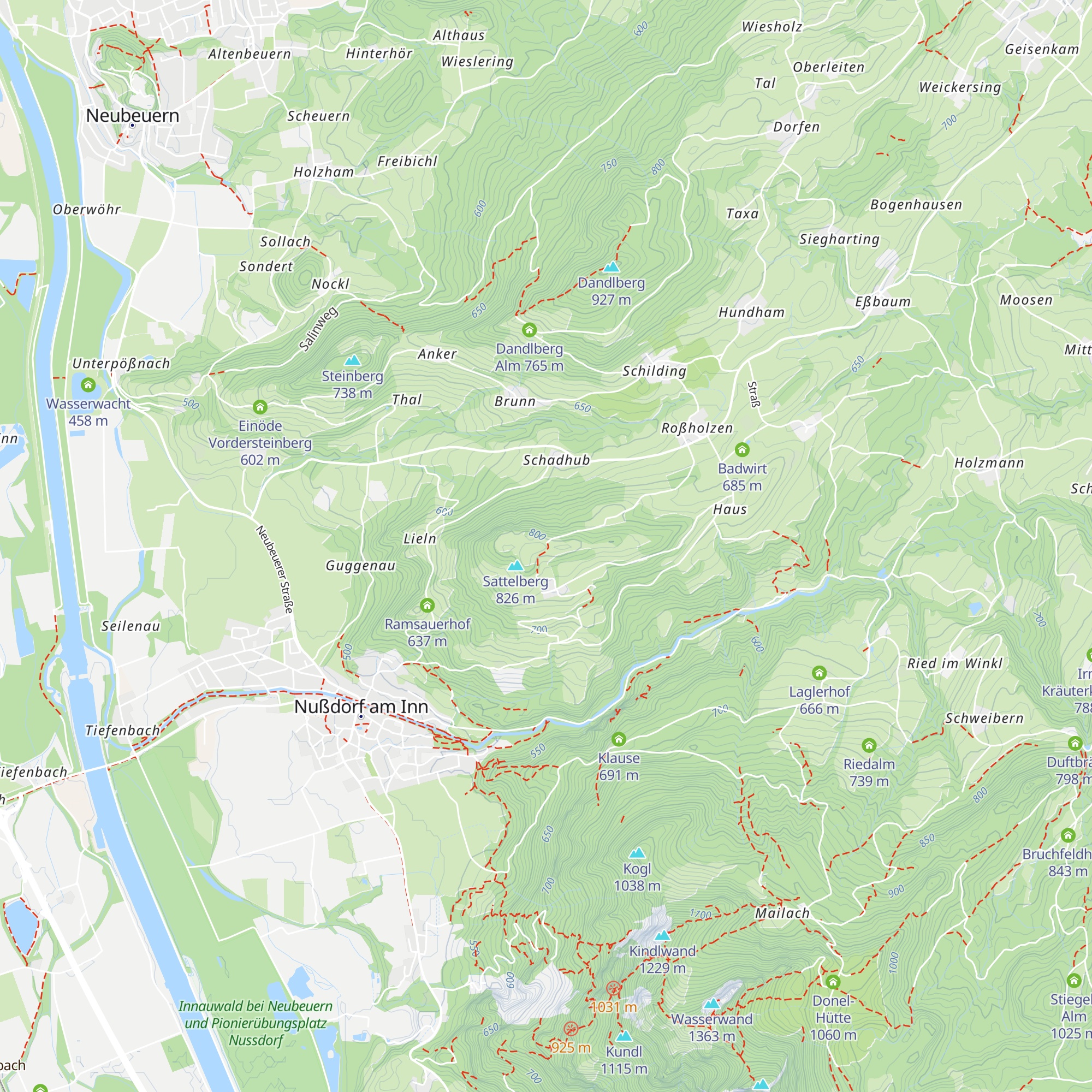 Zifferalm map