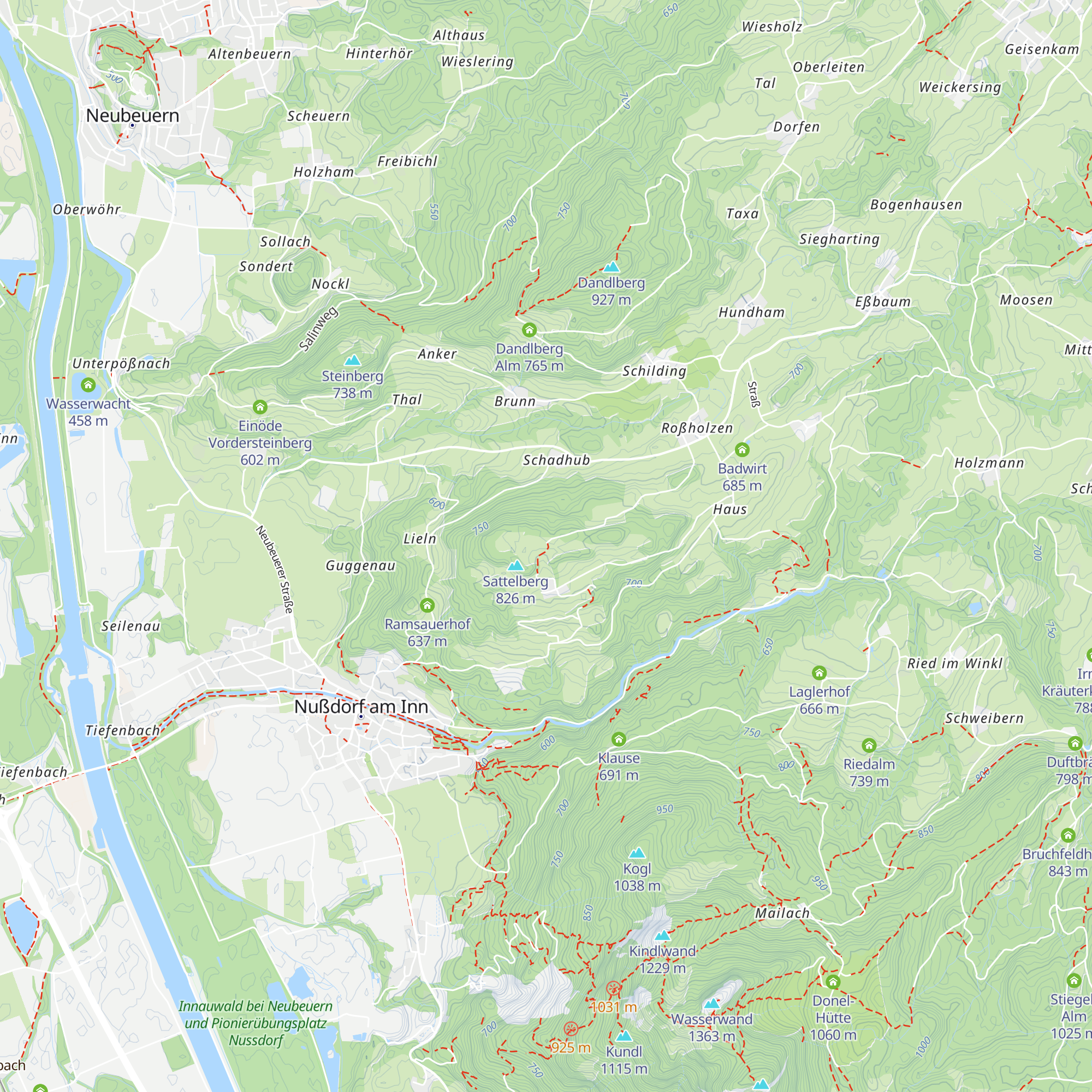 Zifferalm map