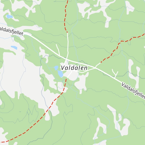 Map of Valdalen gård