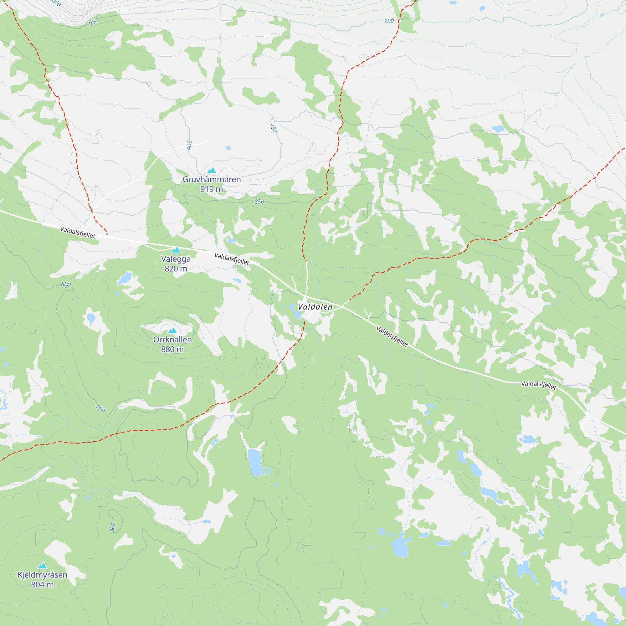 Valdalen gård map