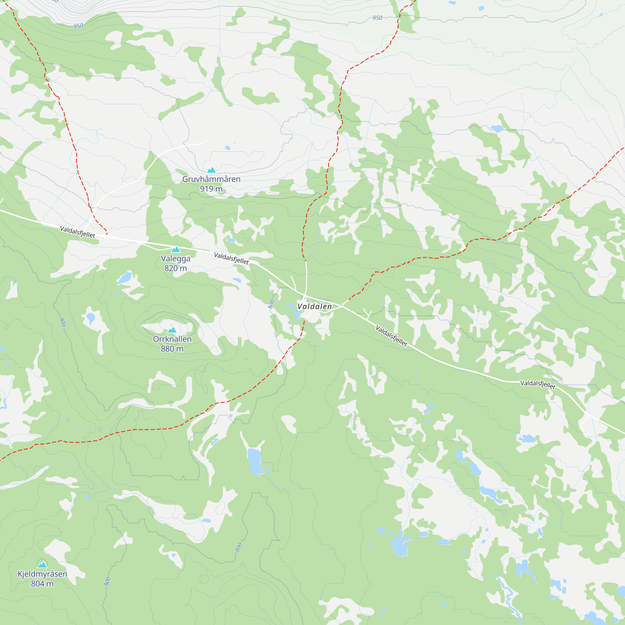 Valdalen gård map