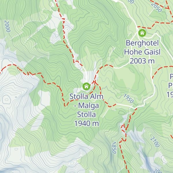 Map of Stolla Alm - Malga Stolla