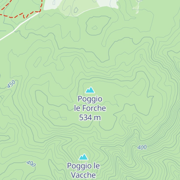 Map of Poggio le Forche