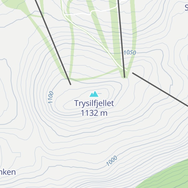 Map of Trysilfjellet