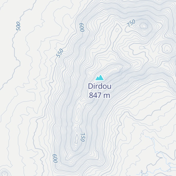 Map of Dirdu Hill