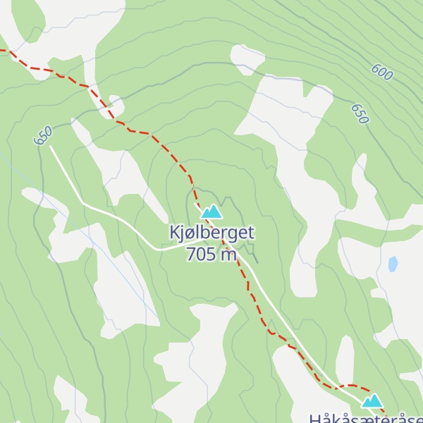 Map of Kjølberget