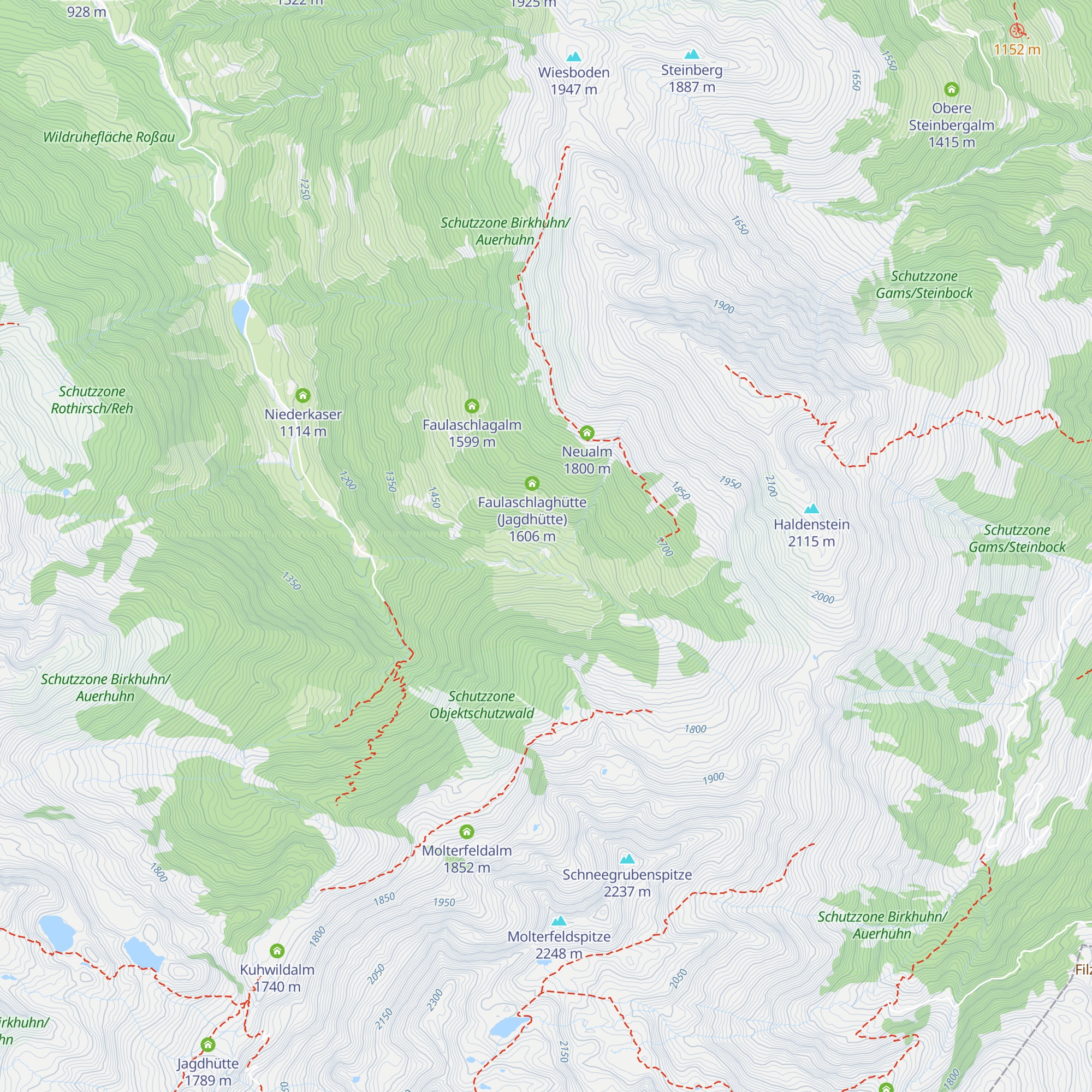 Trattenbachalm map