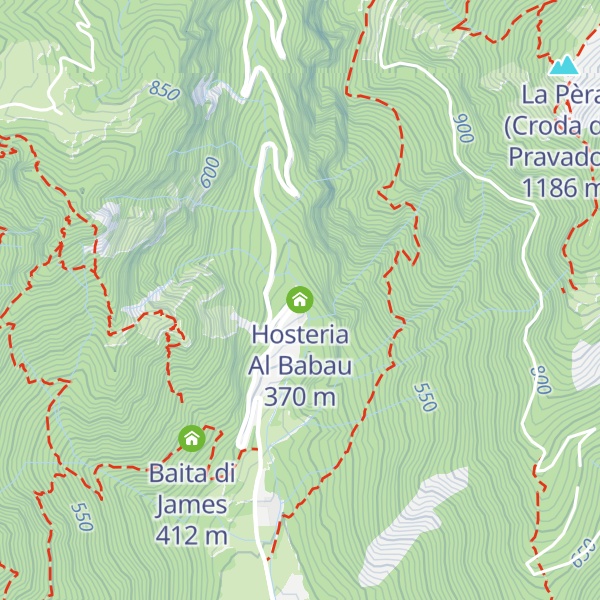 Map of Hosteria Al Babau