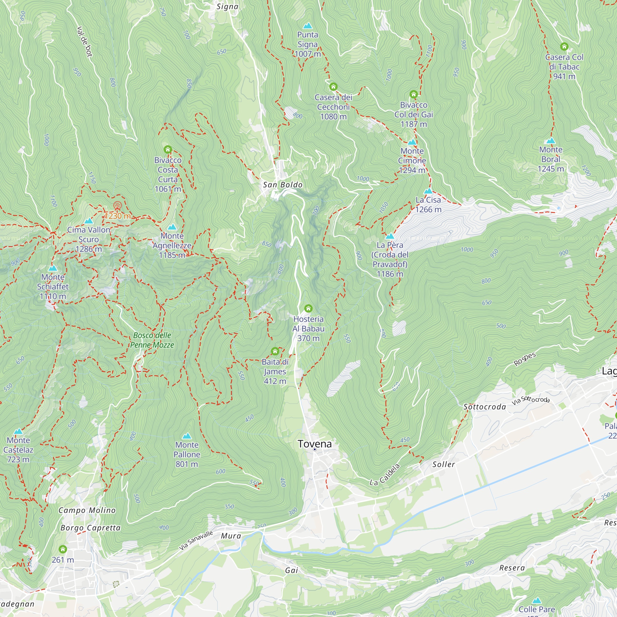 Hosteria Al Babau map