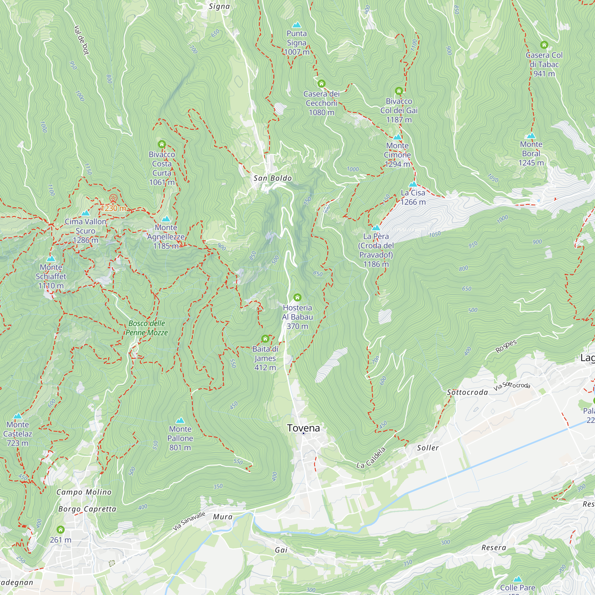 Hosteria Al Babau map
