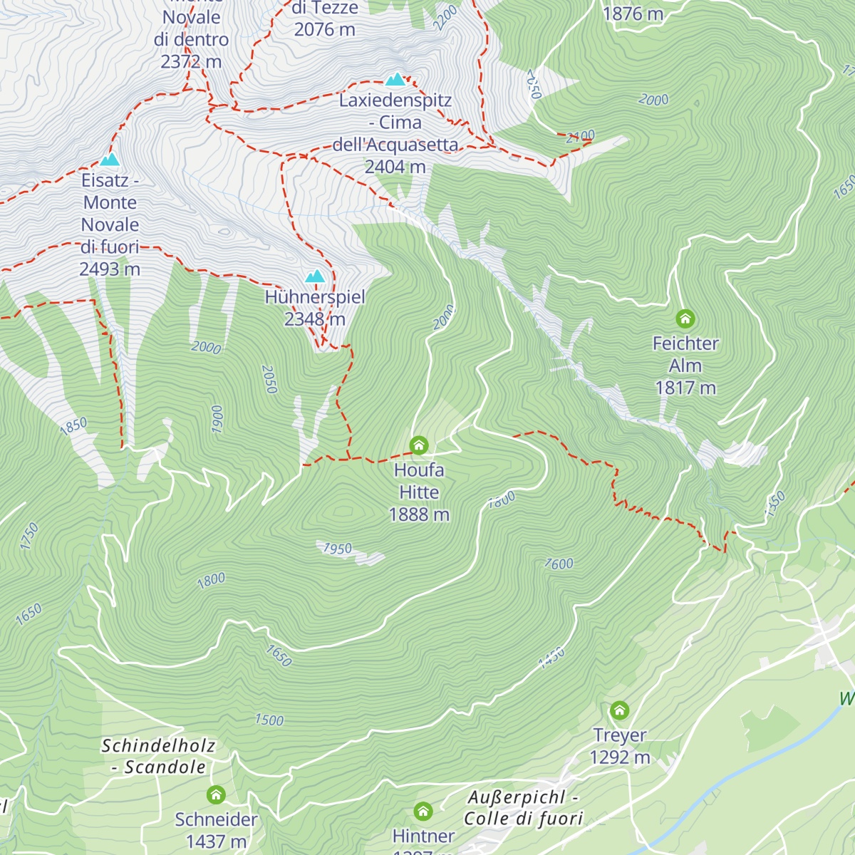 Gschwendtnerboden Alm map