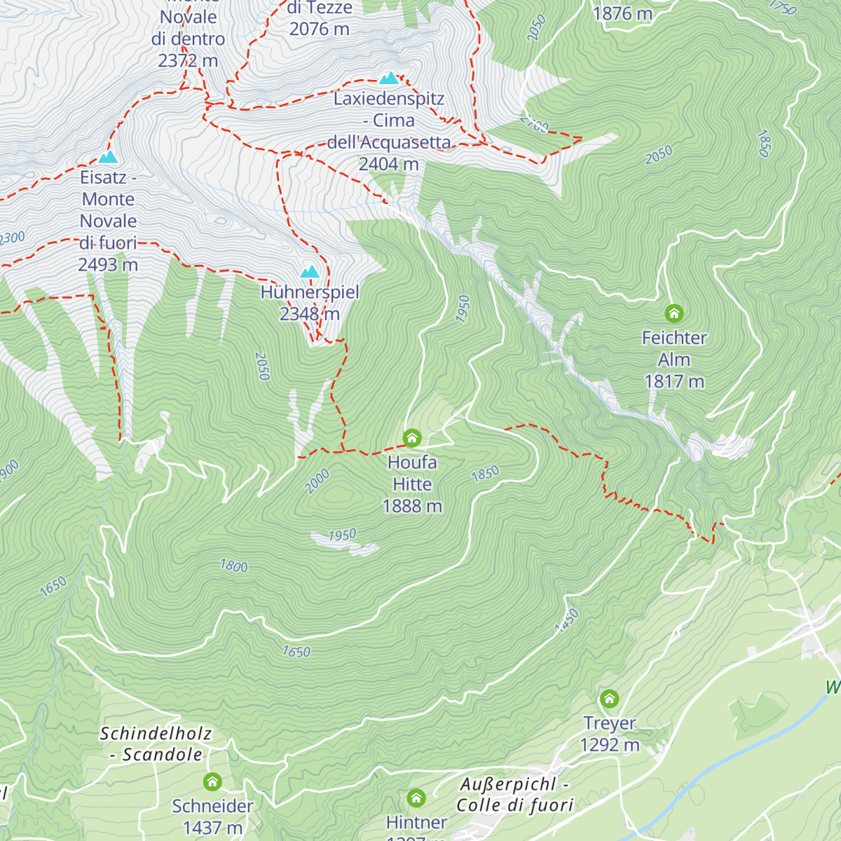 Gschwendtnerboden Alm map