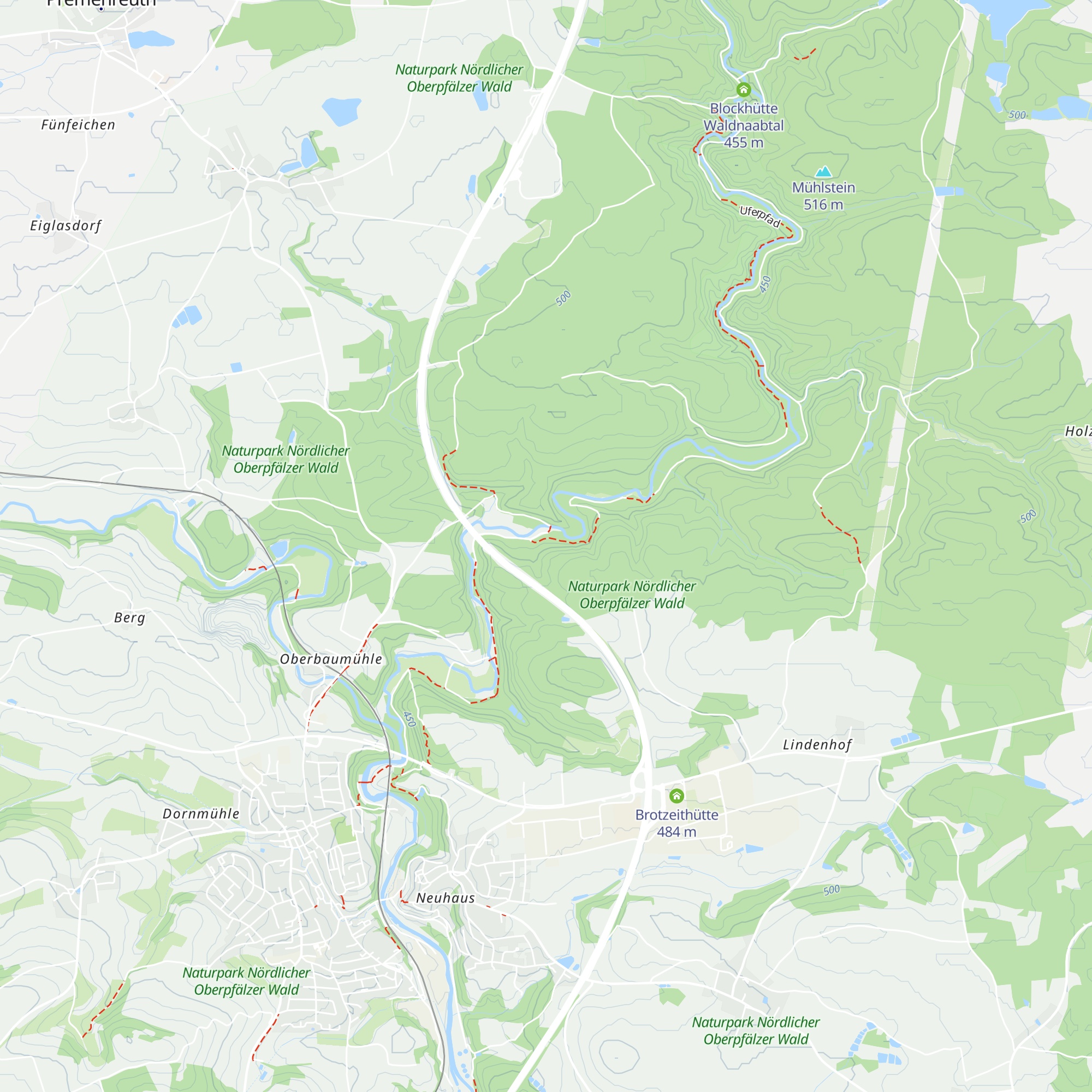 Waldfriedenhütte map