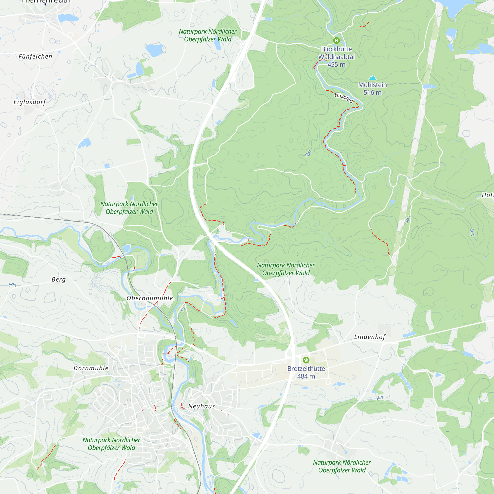 Waldfriedenhütte map
