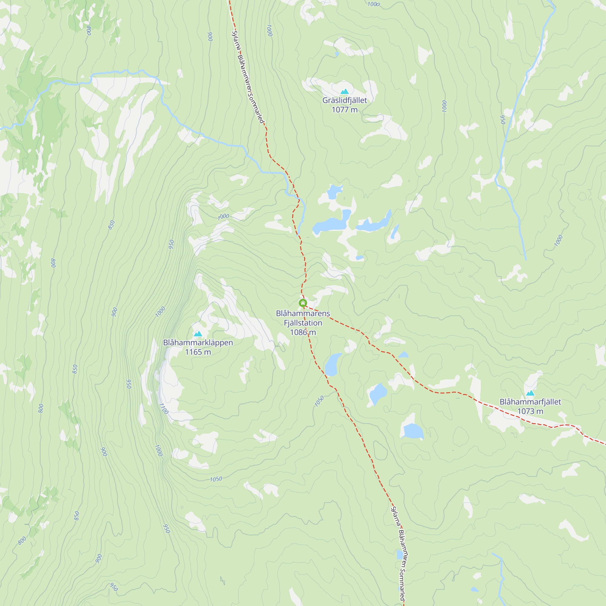 Blåhammarens Fjällstation map