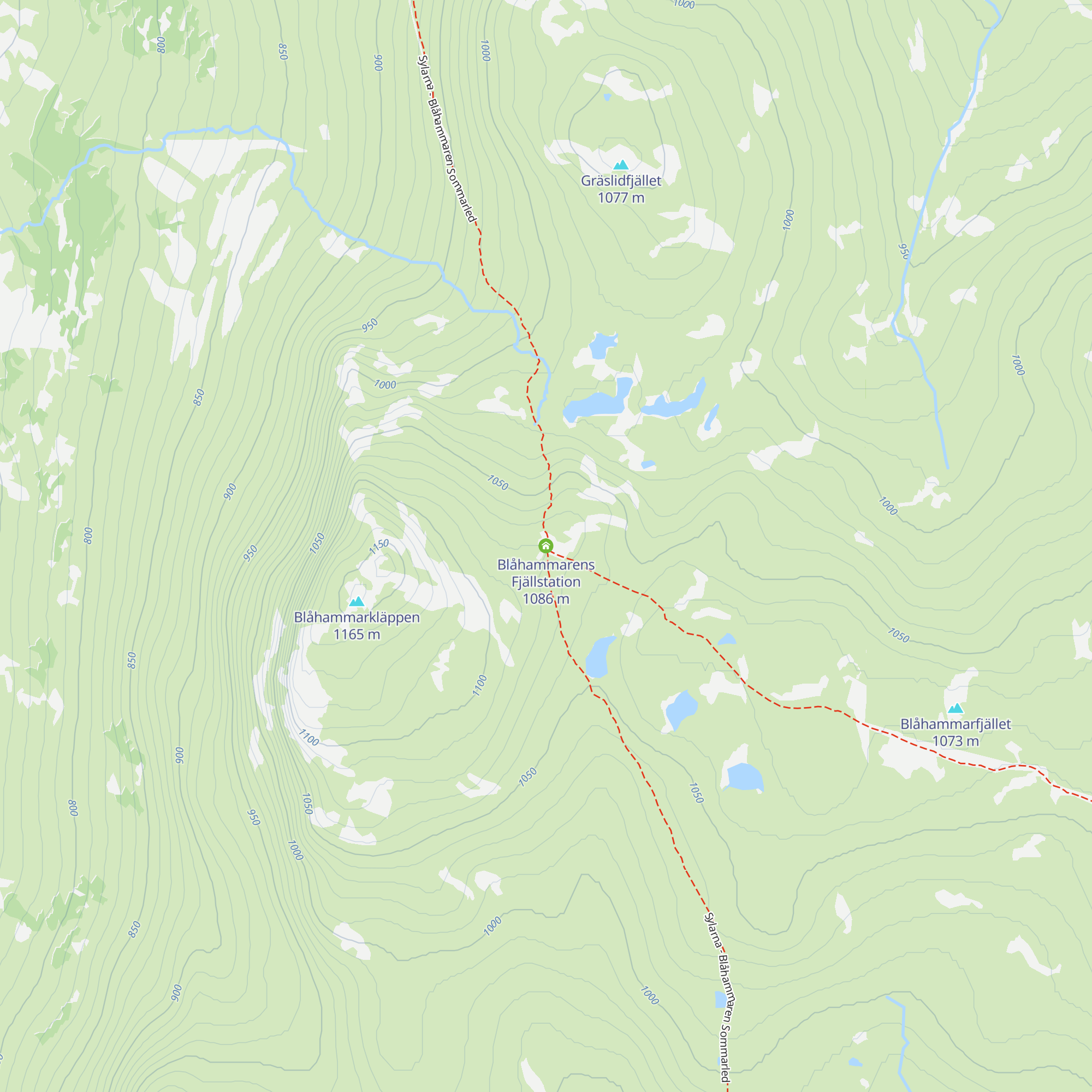 Blåhammarens Fjällstation map