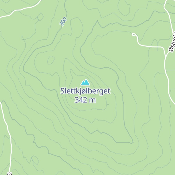 Map of Kjølaberget