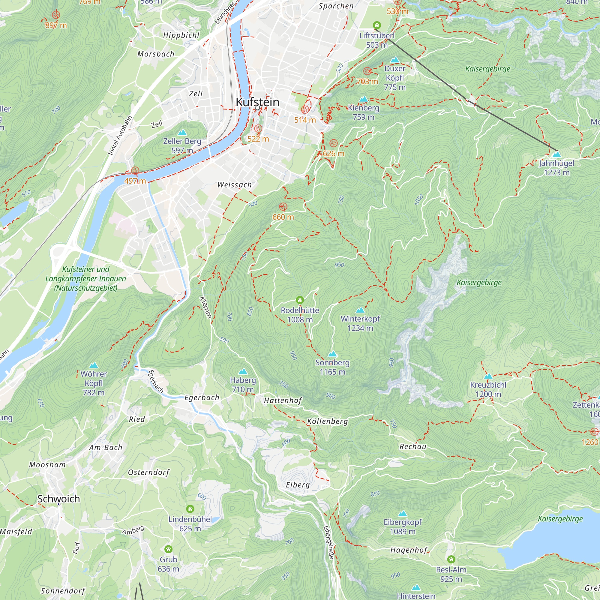 Rodelhütte map