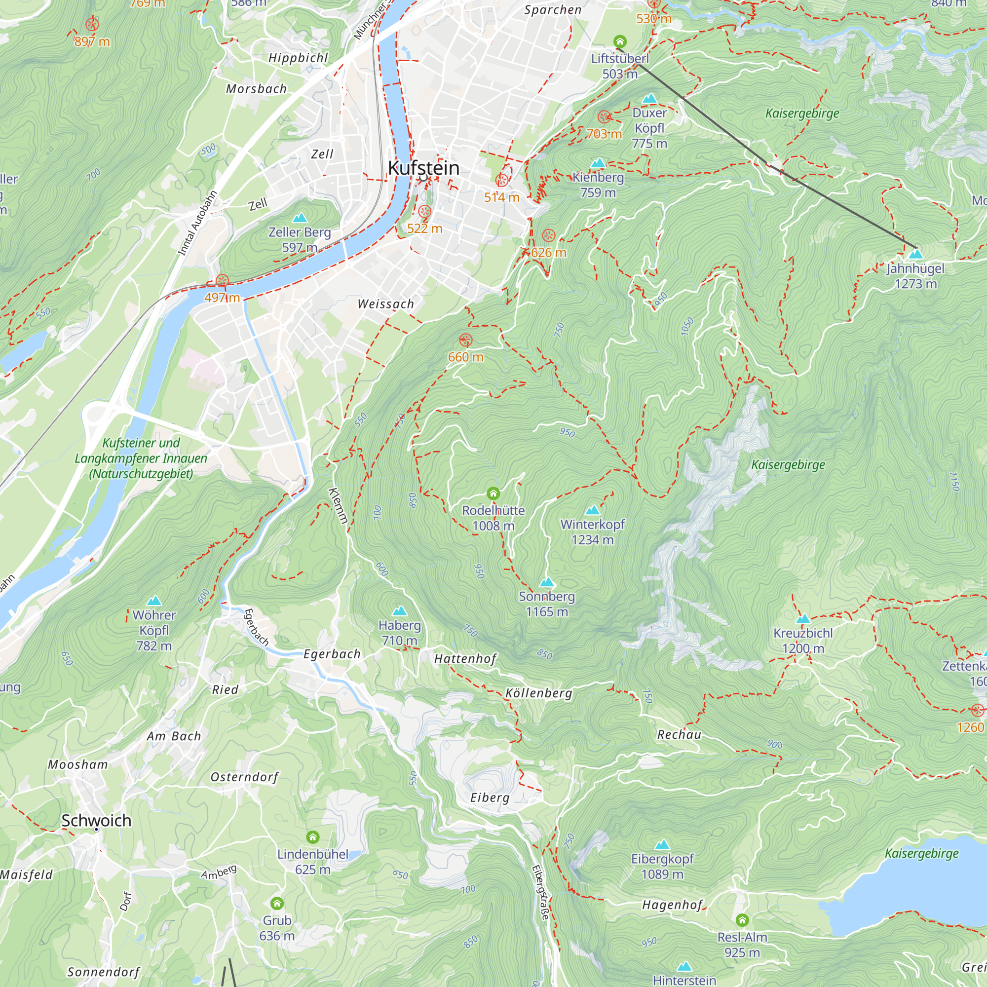 Rodelhütte map
