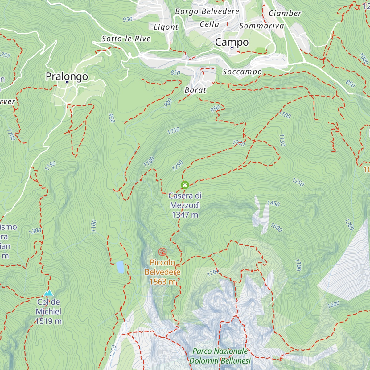 Casera di Mezzodì map