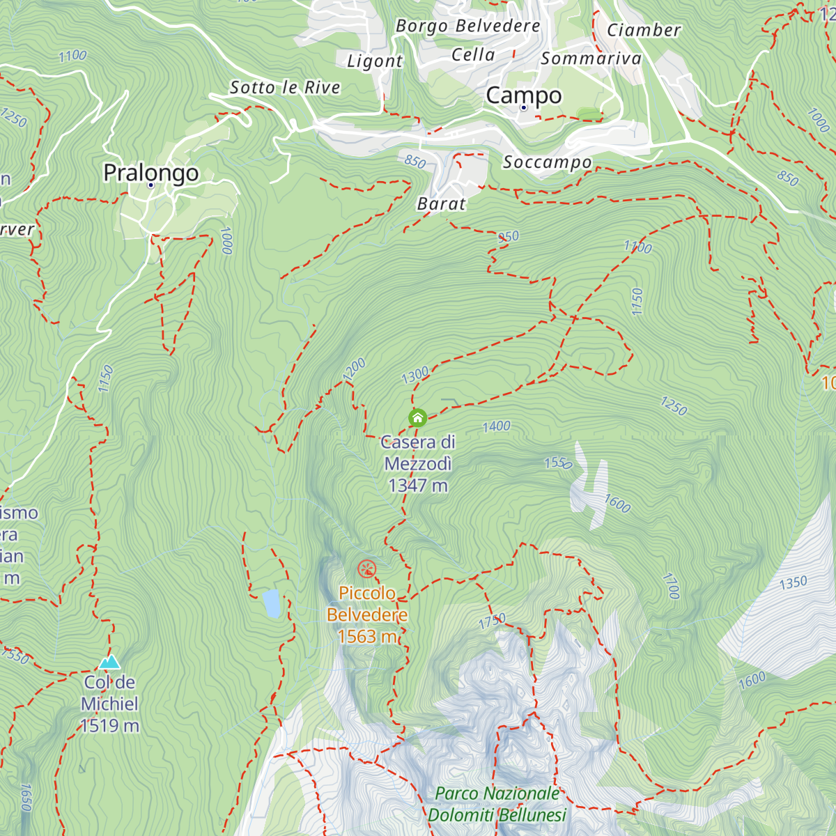 Casera di Mezzodì map