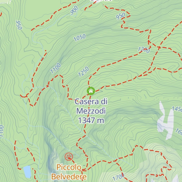 Map of Casera di Mezzodì