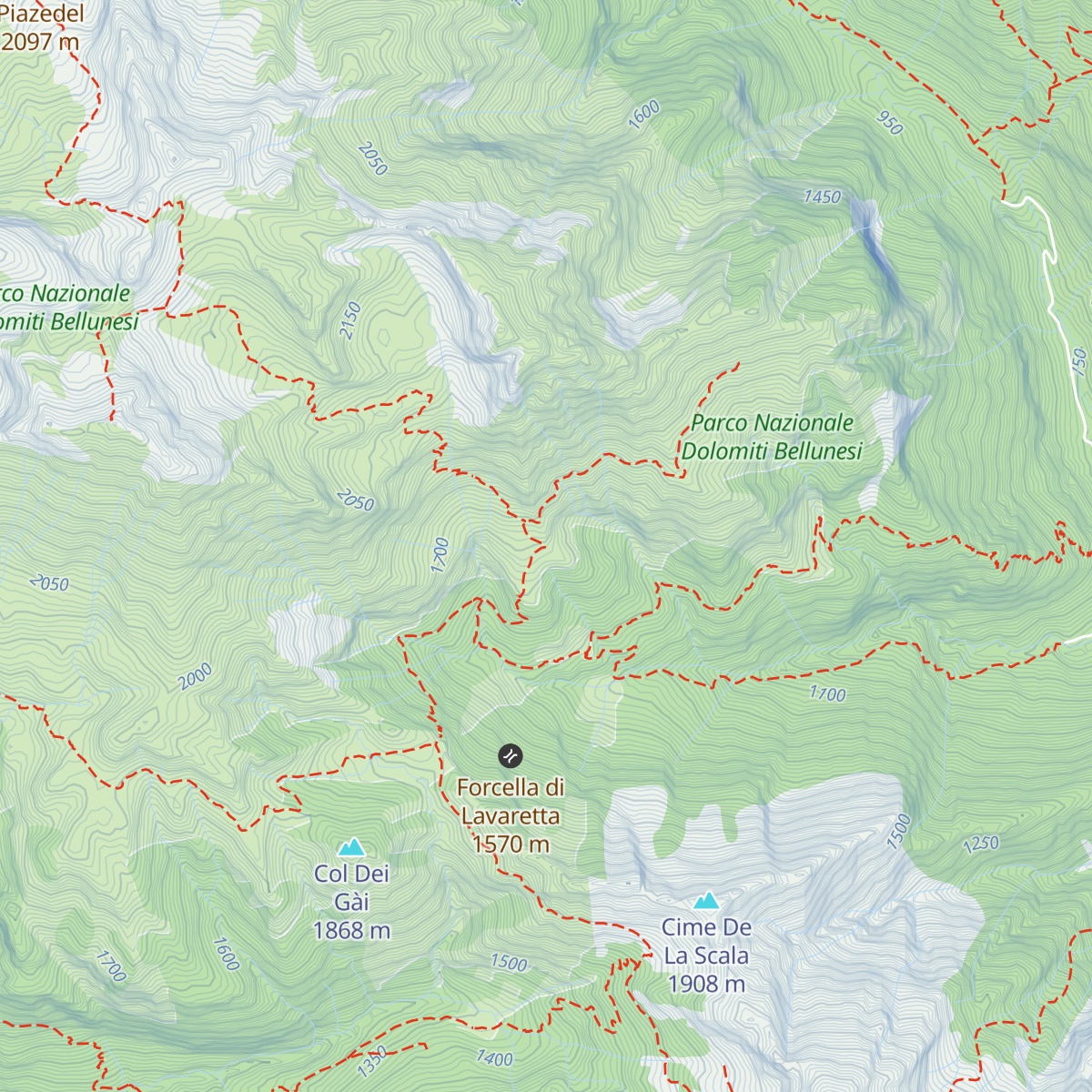 Bivacco Dal Mas map