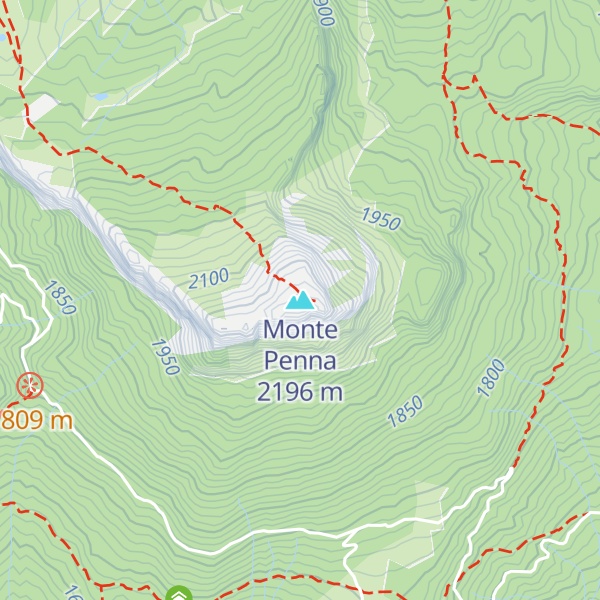 Map of Monte Penna