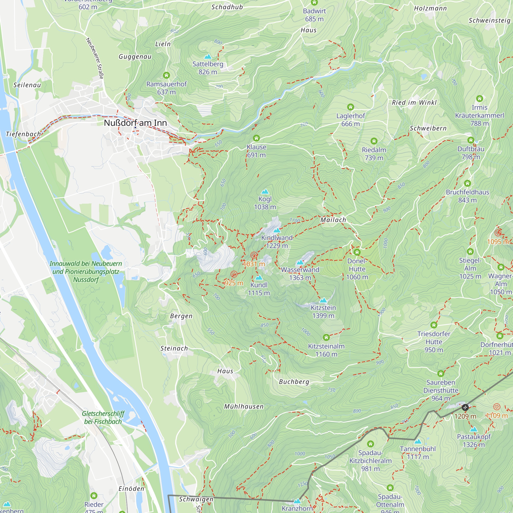 Bichleralm map