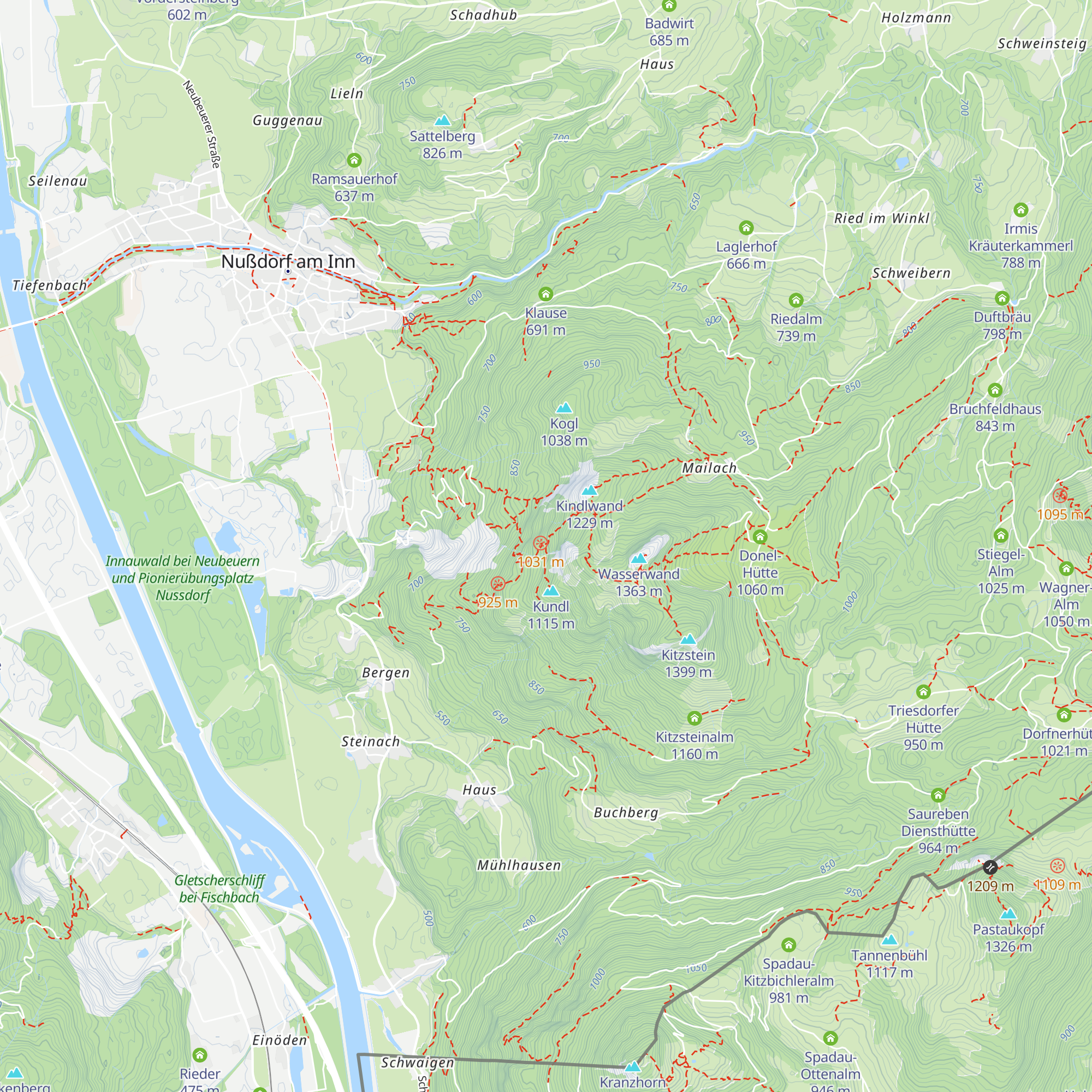 Bichleralm map