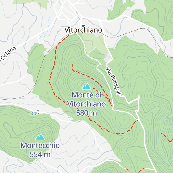 Map of Monte di Vitorchiano