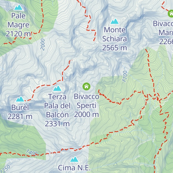 Map of Bivacco Sperti