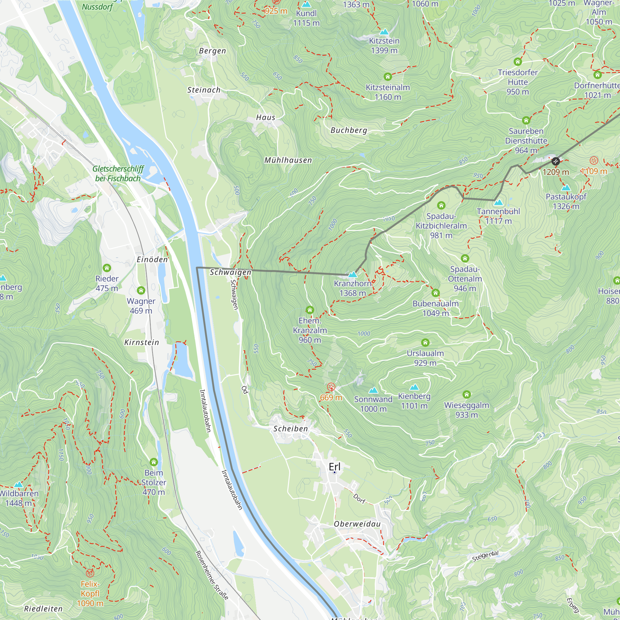 Ehem. Kranzalm map