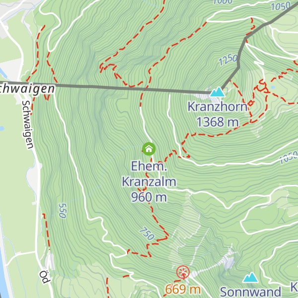 Map of Ehem. Kranzalm