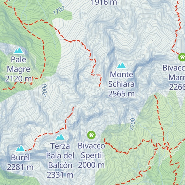 Map of Gusèla del Vescovà