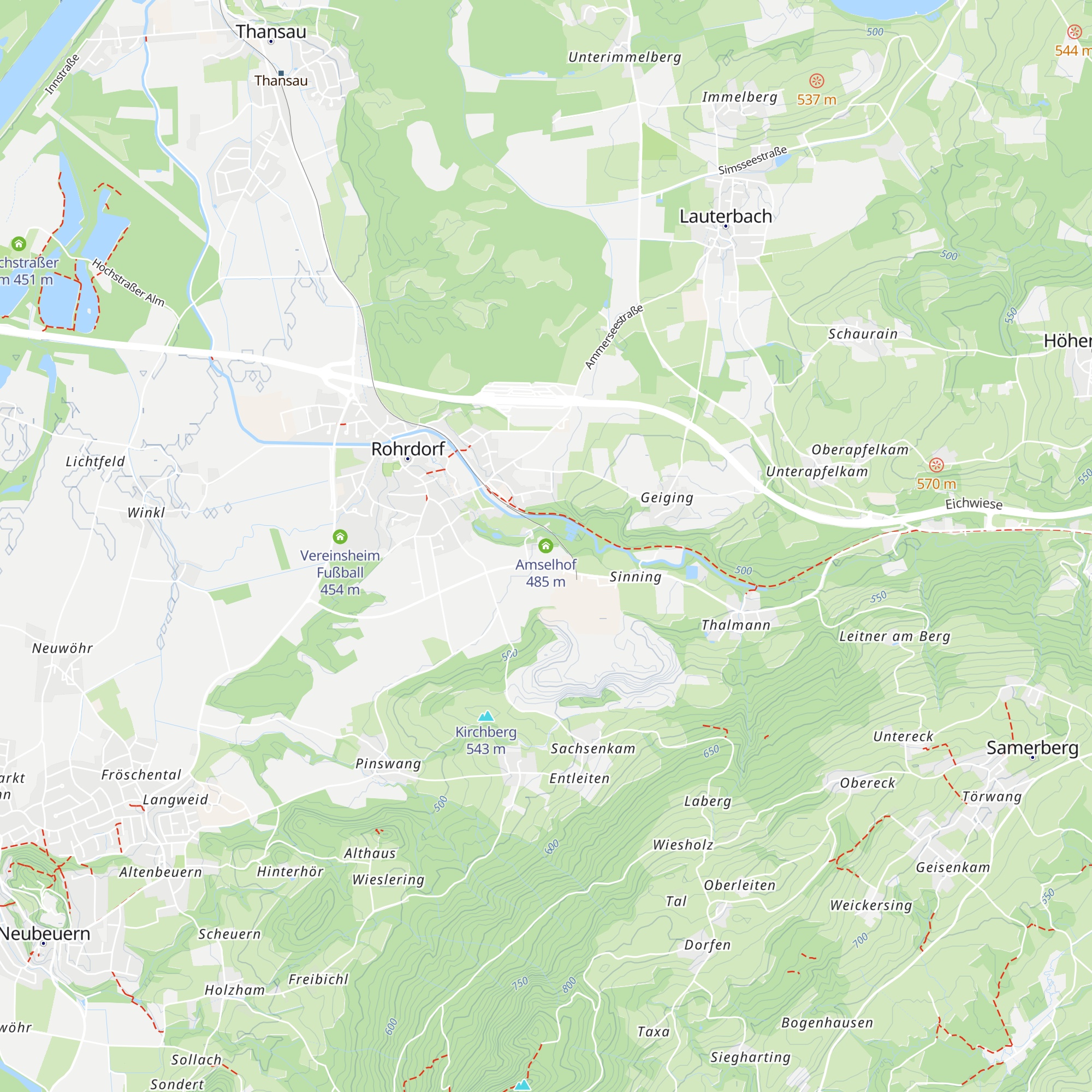 Amselhof map