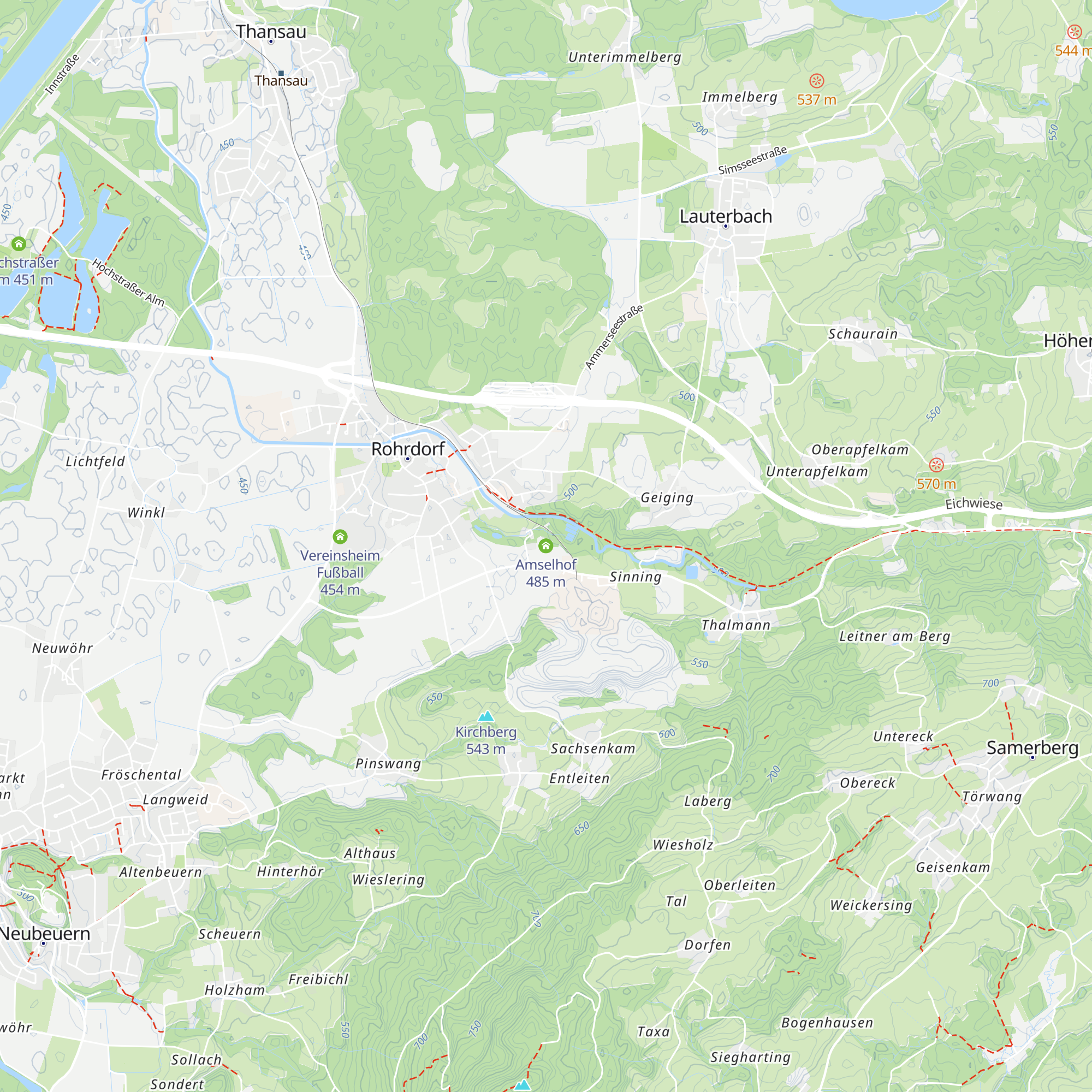 Amselhof map