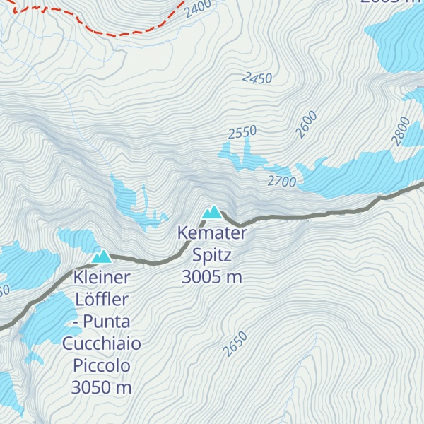 Map of Kemater Spitz