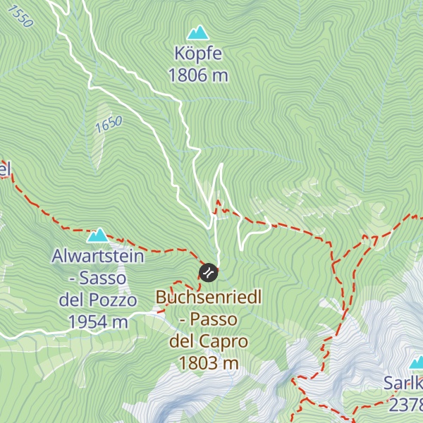Map of Putzalm - Malga Putz