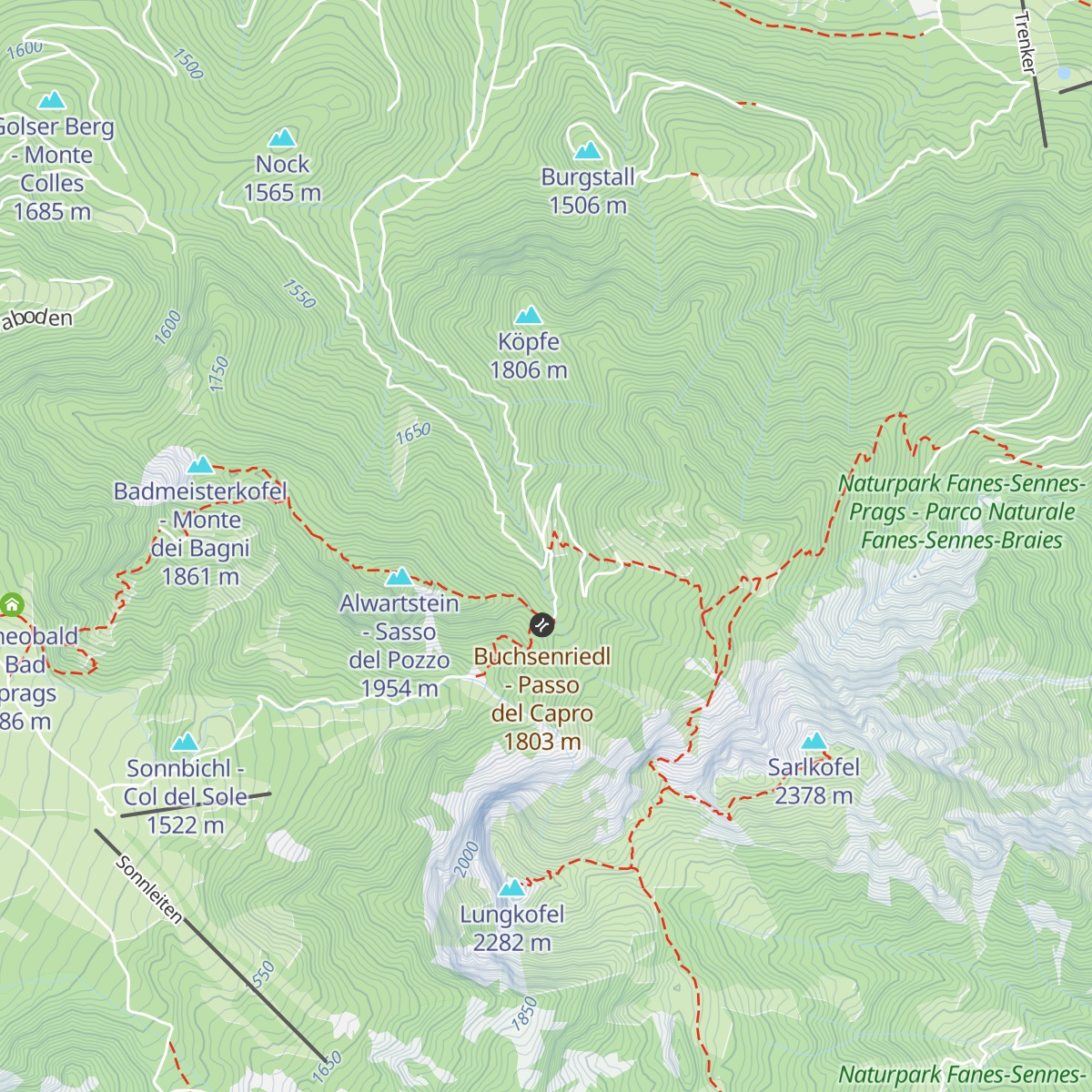 Putzalm - Malga Putz map