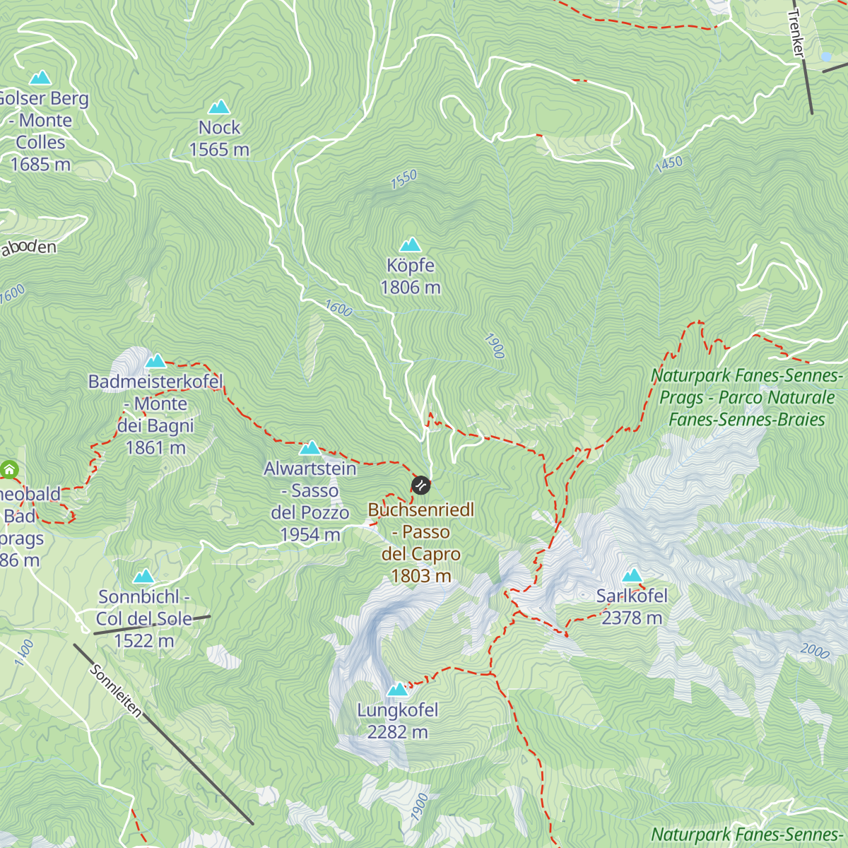 Putzalm - Malga Putz map