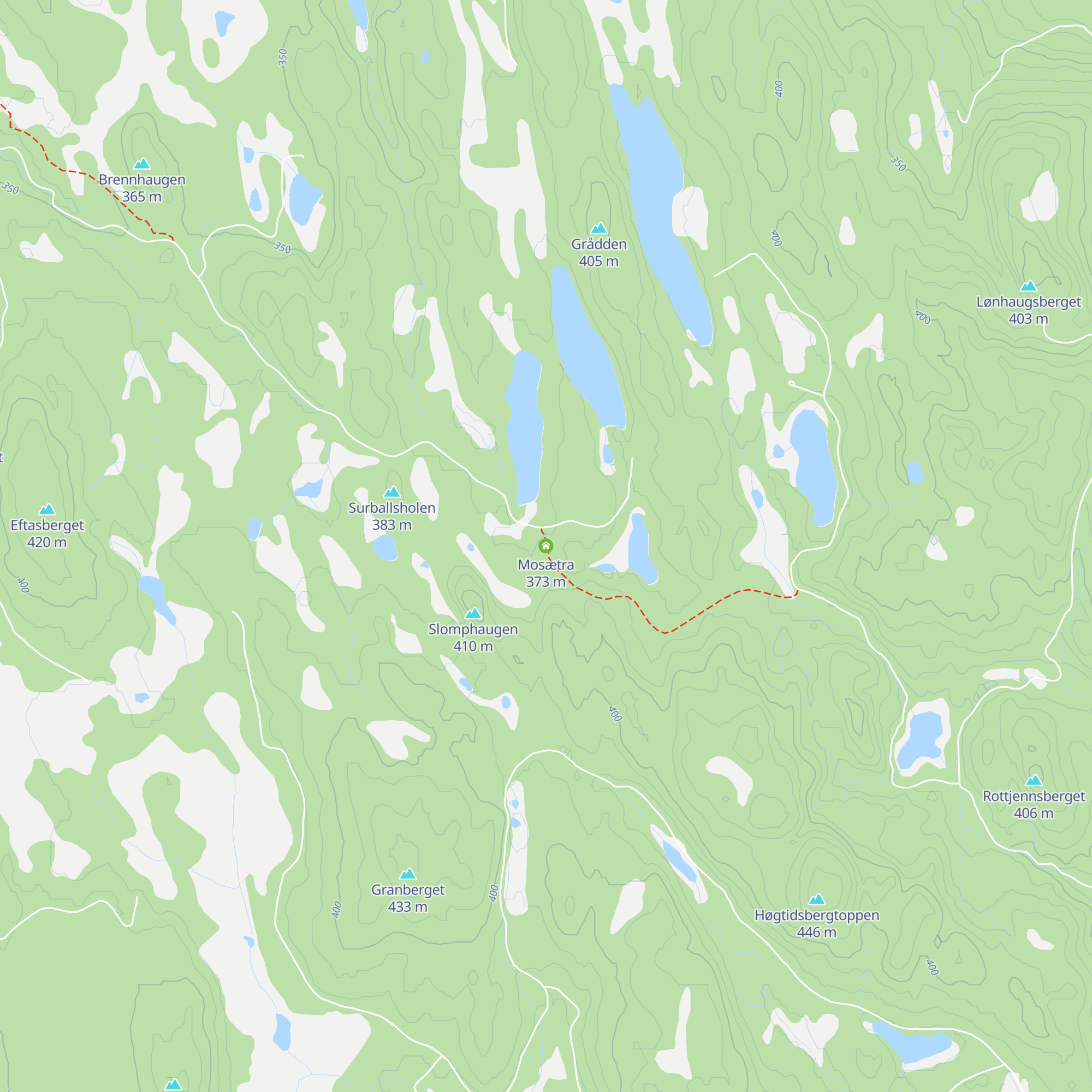 Mosætra map