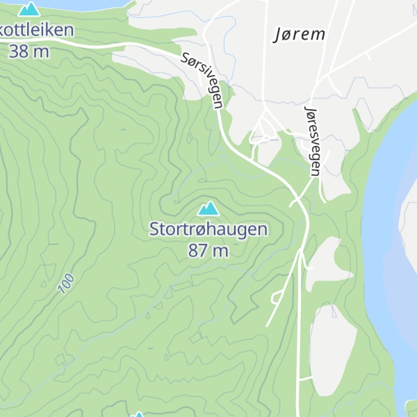 Map of Stortrøhaugen