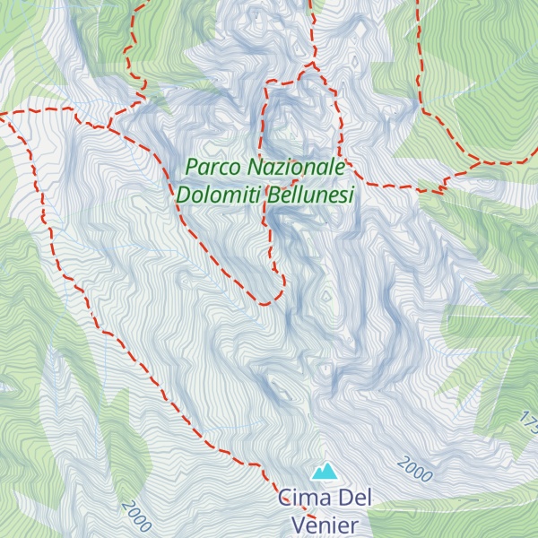 Map of Bivacco Carnielli-DeMarchi
