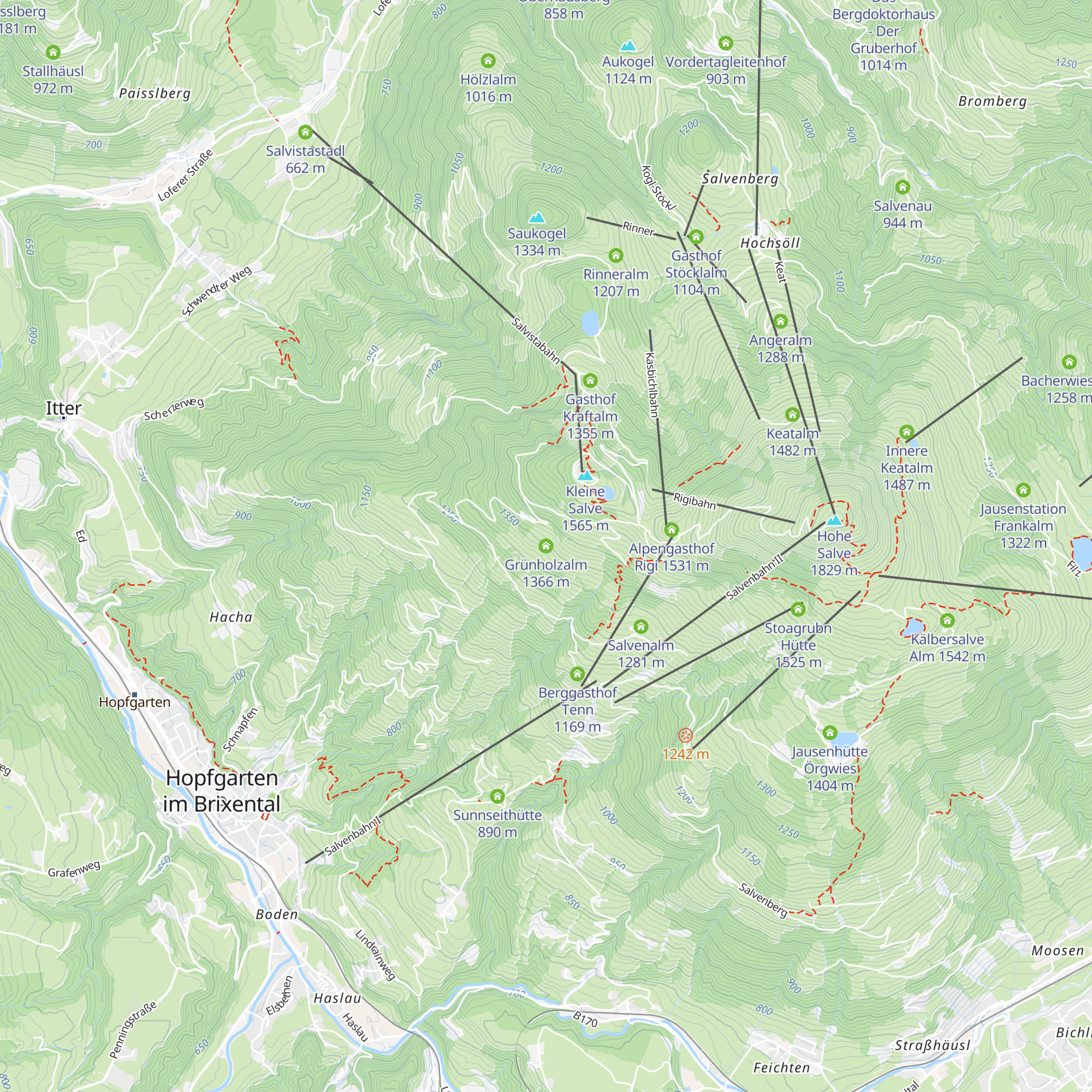 Grünholzalm map