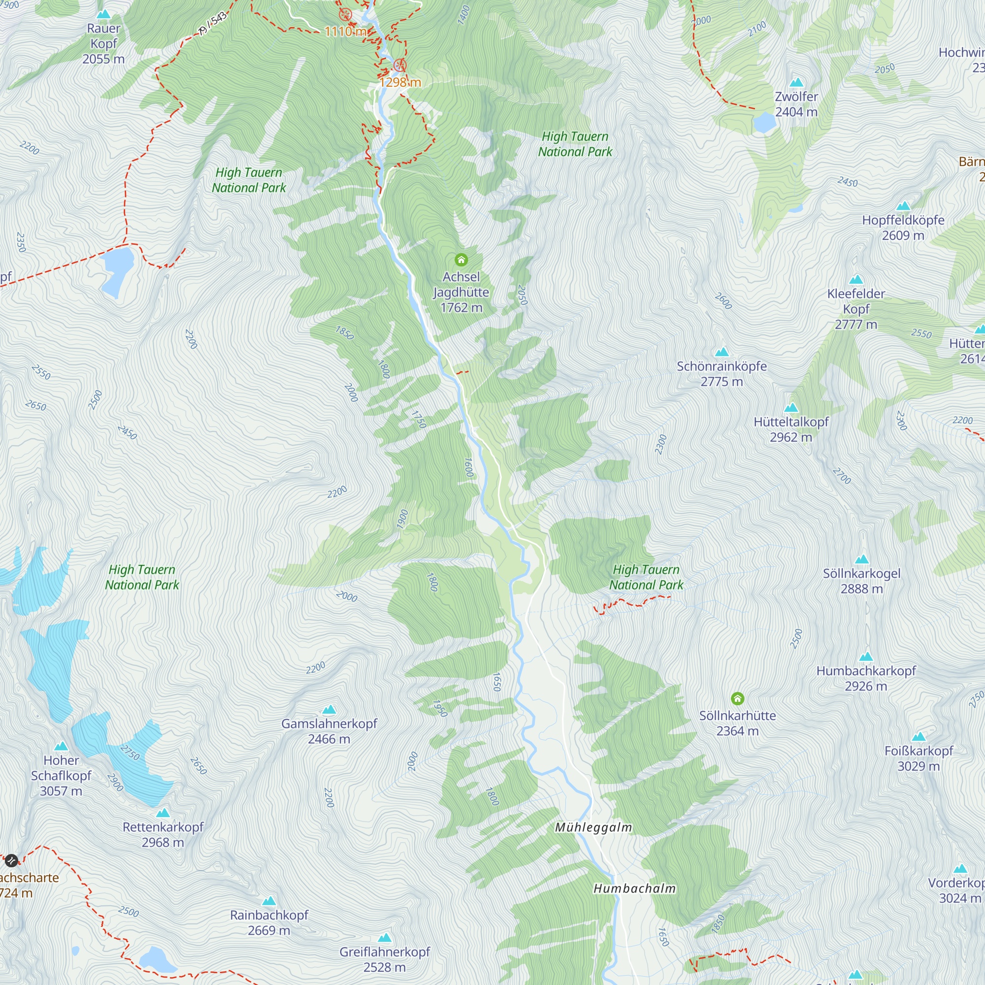 Hölzlahneralm map