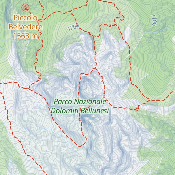 Map of Spiz Di Mezzodì Nord