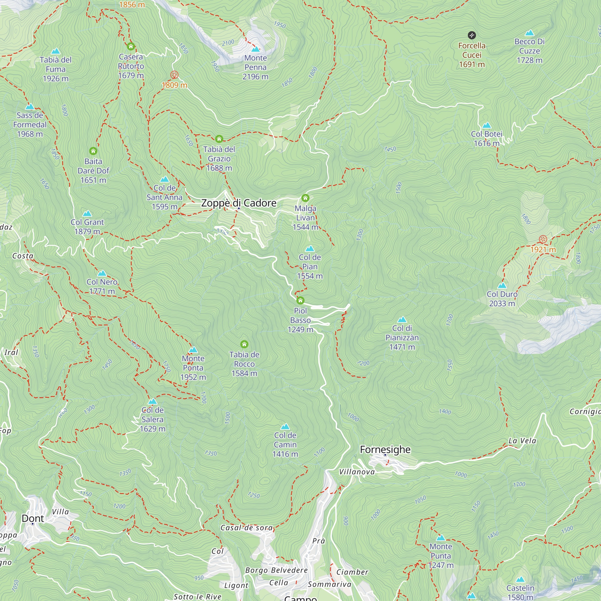 Piol Basso map