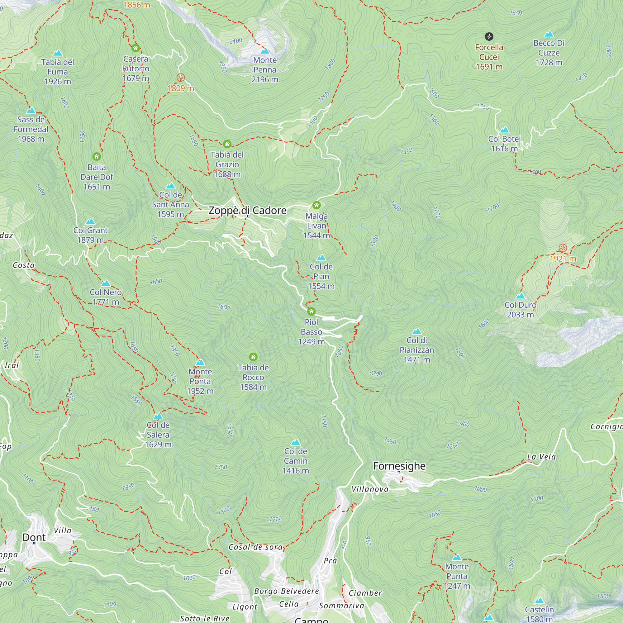 Piol Basso map