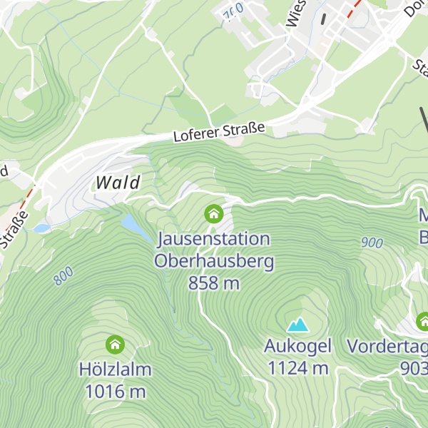 Map of Jausenstation Oberhausberg